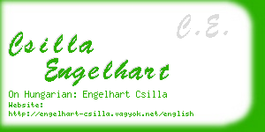 csilla engelhart business card